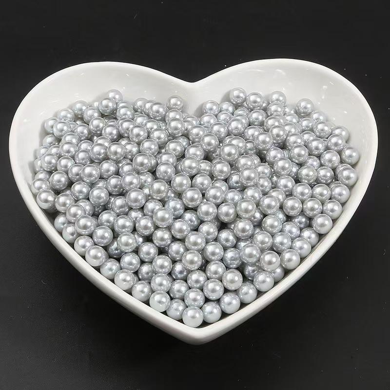 3-12Mm Round Non-Porous Abs Color Imitation Pearl Loose Beads Diy Handmade Jewelry Nail Bead Clothing Matching
