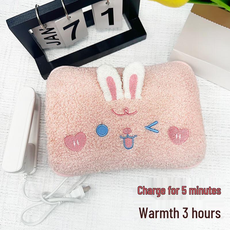 Rechargeable Plush Cartoon Hot Water Bag