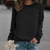 Damen Fleecpullover Langarm Sweatshirt Lässiges Fitness Top