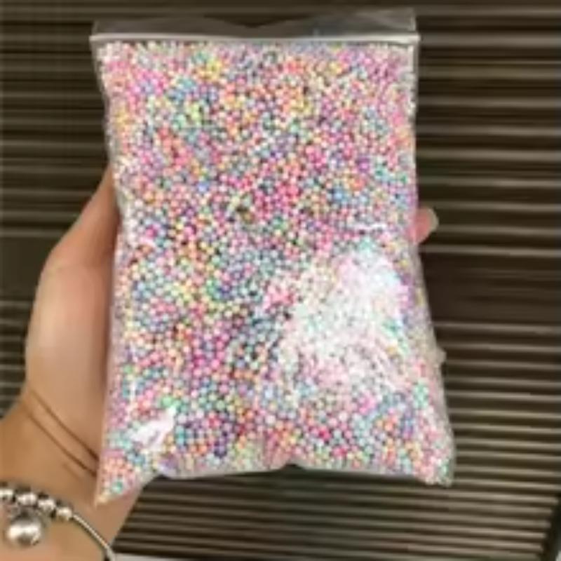 14000Pcs Polystyrene Filler Styrofoam Balls Bottle DIY Snow Mud Accessorie Small Tiny Foam Beads for Gift Box Balloon Decoration