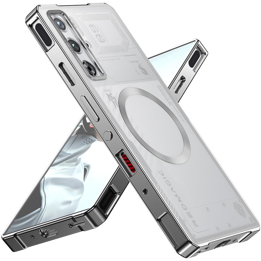 Phone Case For ZTE Nubia Red Magic 9S Pro+ 5G/9S Pro 5G/9 Pro+ 5G/9 Pro 5 Compatible with MagSafe Hard PC Metal Frame Back Cover