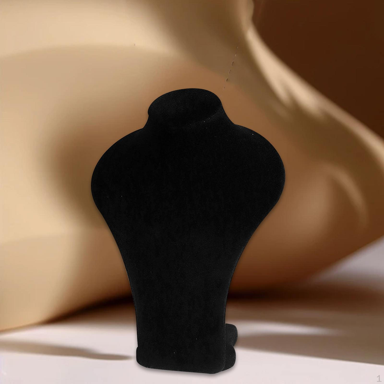 Подставка для демонстрации ожерелий, Органайзер для бюста, Модель-манекен для демонстрации воротников, Для прилавка, чёрный