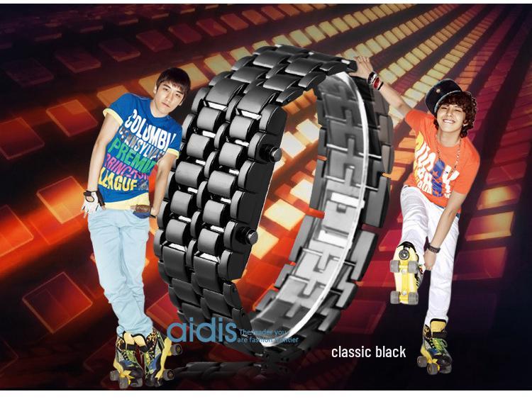 Lava LED Digital Couple Bracelet Watch - Creative Fashion Hot Sale