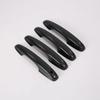For Ford Focus      ABS Chrome Carbon Fiber Glossy Black Car Door Handle Cover Trims Car Styling Accessories