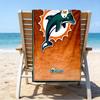 Dolphins Team Logo Artwork Quick-Dry Microfiber Beach Towel Super Soft & Absorbent for Bath, Beach, Travel  Bath Time Accessory, Fan gifts