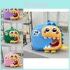Cute Dinosaur Baby Shell Backpack Lightweight Cartoon School Bag For Kids In Pink Green And Blue