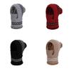 Acrylic Knit Hat With Face Mask And Ear Cover For Winter Warmth And Wind Protection