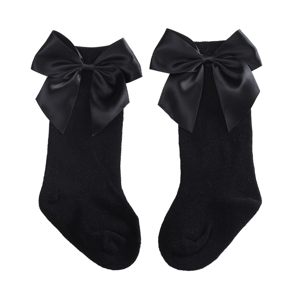 Newborn Baby Girls Socks Kids Socks Toddlers Big Bow Knee High Long Soft Cotton Lace Socks Children Socks 0-3Y