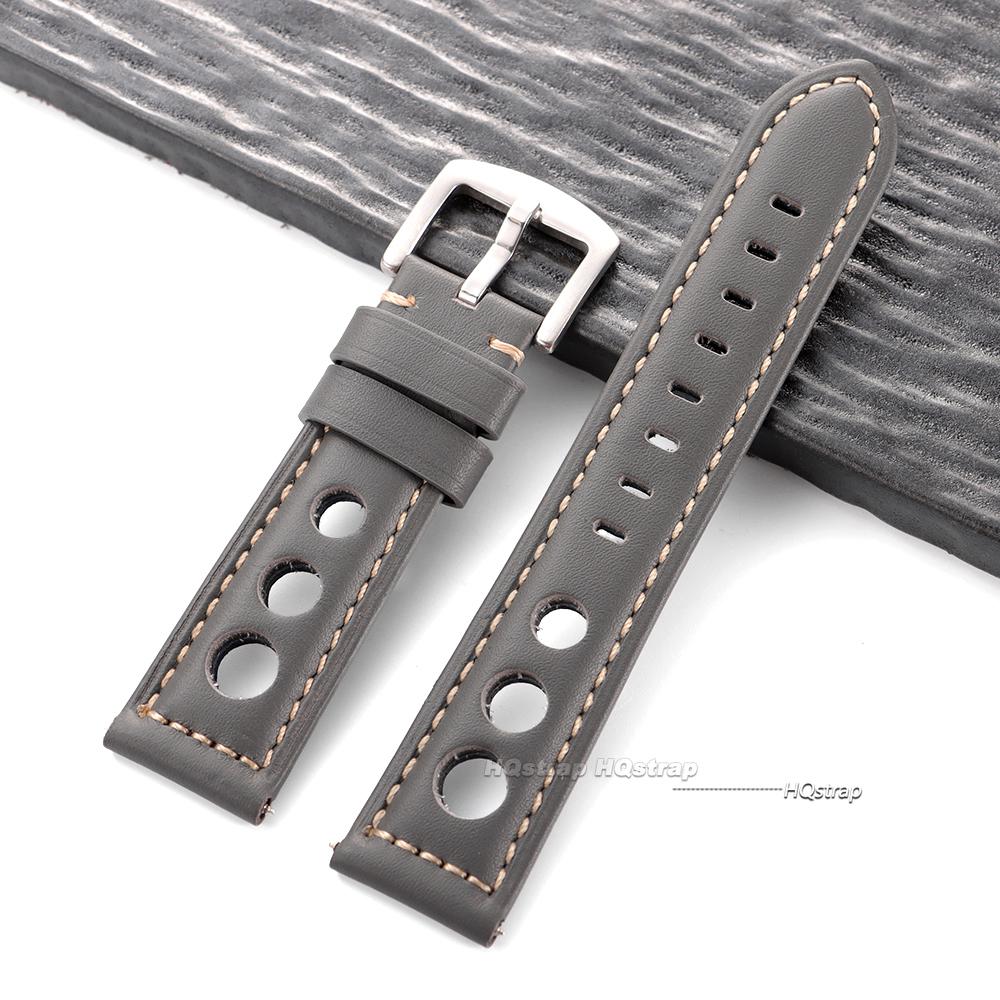 Cowhide Watch Strap Vintage Genuine Leather 20mm 22mm 24mm 26mm Watchband Women Men Watch Band for Seiko Belt with Pin Buckle