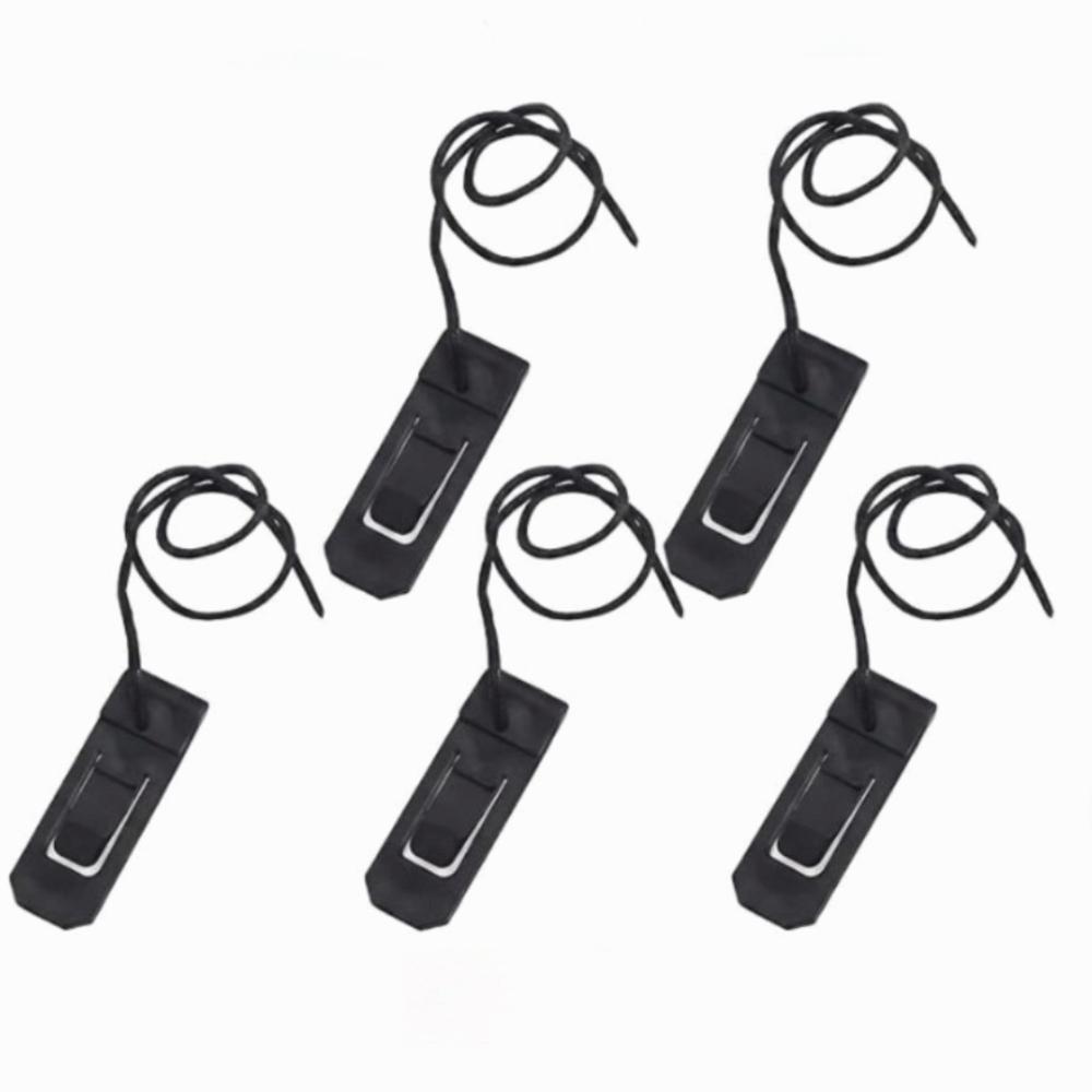 5Pcs Black Surfboard Fin Clips Nylon Material Surfboard Tail Clip Inflatable Sup Use