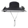 Yousheng Fisherman Hat Outdoor Fishing Hat with Moisture-Wicking Mesh Design Waterproof Coating Wide-Brimmed Dual-Power Solar Fan Hat