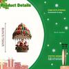 12Pcs Holiday Gift Decoration 2D Santa Claus Parachute Series Handmade Wooden Hanging Ornaments For Home And Garden