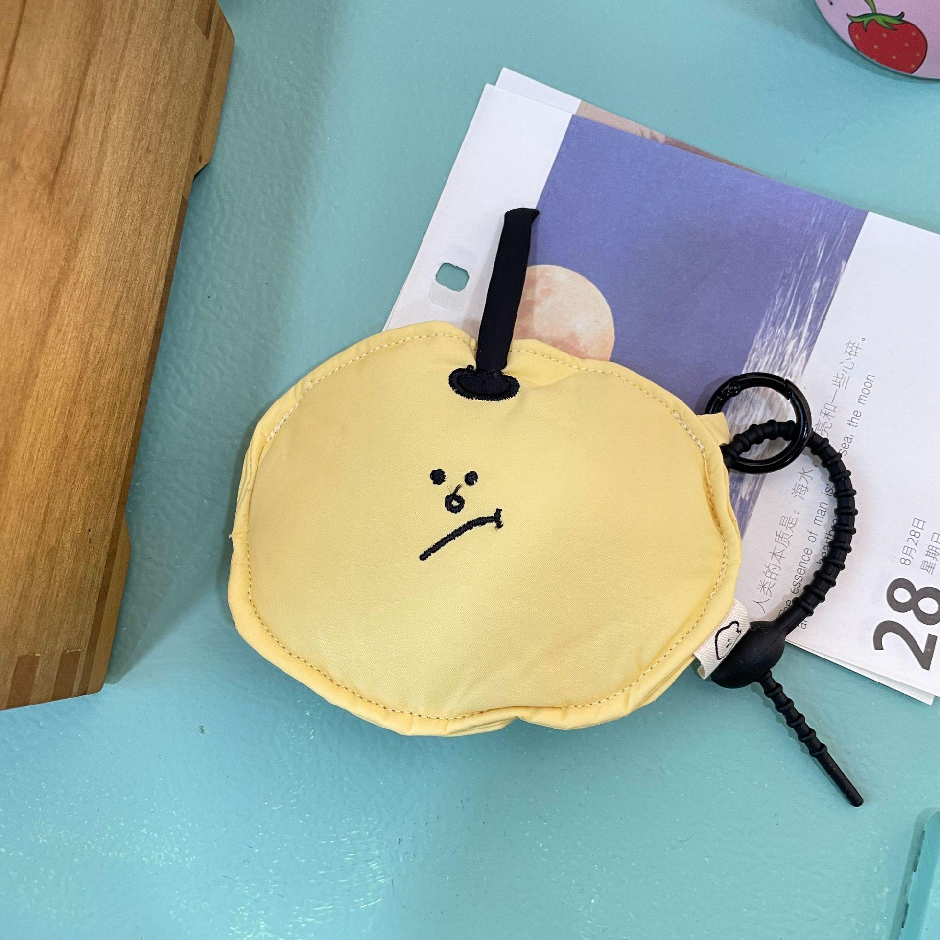 

Милая мультяшная сумка для хранения монет и наушников в кремовом стиле Apple