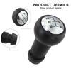 5 Speed Black Chrome Shift Compatible Shift Knob Black 5 Speed Shift Lever Knob Smooth Shifting Wide Compatibility