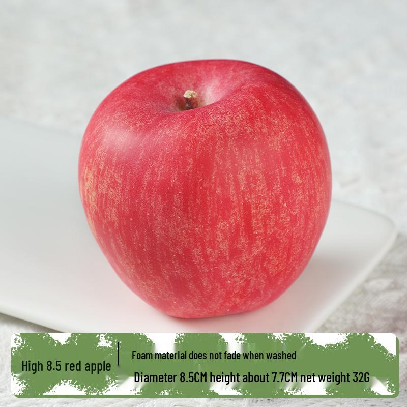 Plastic Apple Fruit and Vegetable Teaching Aid Prop Figurine for Early Education Display