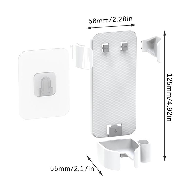 Hair Curler Straighteners Holder Wall Mounted Hair Dryer Comb Organizer Bathroom Home Accessories Storage Tools Punching Free