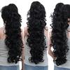 Long Clip-in Curly  Jaw Ponytail Clip In Hair Extensions Wavy Hairpiece