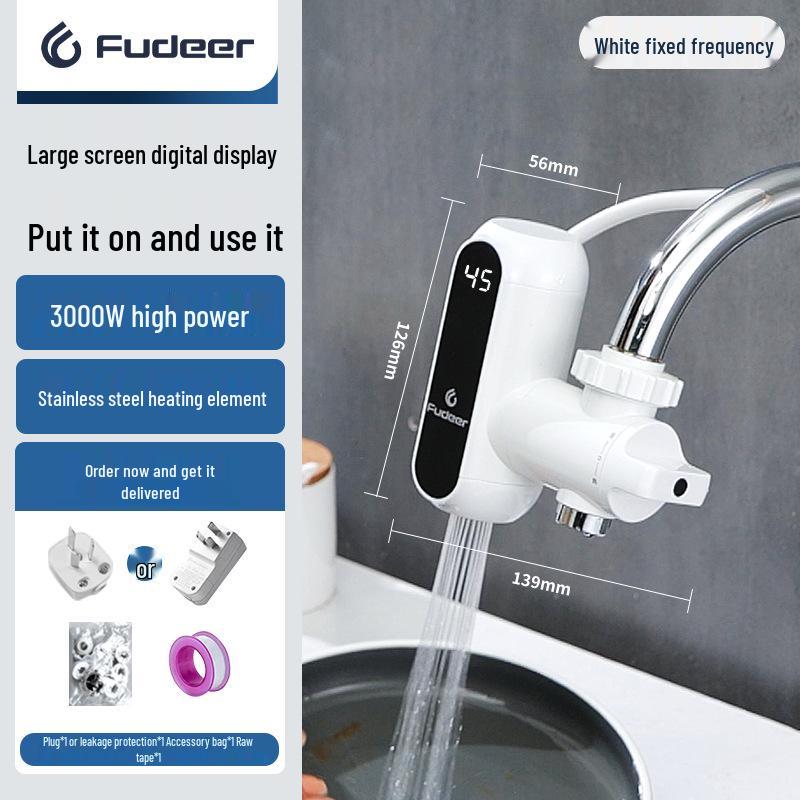 Instant Electric Water Faucet - Quick 3-Second Heating, Hot & Cold Dual-Use, Compact Design for Easy Installation