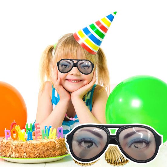 Lustige Scherzbrillen für Party Neuheit Verrückte Brillen für Erwachsene Kinder Karneval Scherz Zubehör Seltsame Sonnenbrillen für Halloween