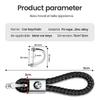 Metal Weave Car Logo Keychain Lanyard Key Ring Buckle For BMW Z3 Z4 G30 X1 X4 X3 X5 X6 E36 E46 E39 E60 E53 E34 F10 Accessories