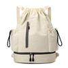Stylish Outdoor Basketball Backpack with Reflective Strips - Lightweight, Large Capacity, Drawstring Closure