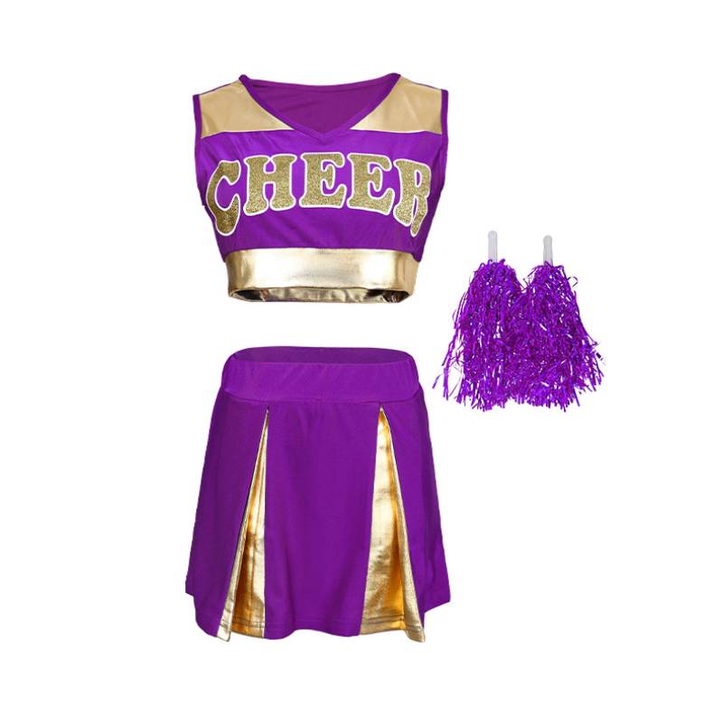 Dance Performance Cheerleading Uniform Short Skirt Suit Halloween Party Gift