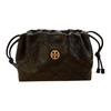 Borsa a Spalla in Pelle con Logo Willa da Donna Nera 164398