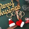Glove Xmas Christmas Key Chain Handmade Crochet Pendant Korean Style Key Ring Women Key Buckle