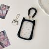 Cute Cat Photocard Holder With Elastic Rope Card Holder Idol Photo Storage Card Display Protect Pendant Bag Decor Keychain Gifts