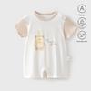 Summer Modal Ultra-Thin Seamless Baby Onesie - Short Sleeve Newborn Crawling Outfit for Boys and Girls
