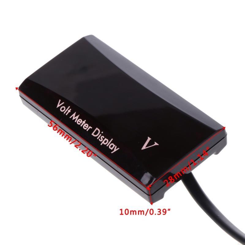 2025 Ny digital voltmeter LED digital skjerm Sirkulær voltmeter Bilspenningsmåler 8-16V Digital skjerm Voltmeter