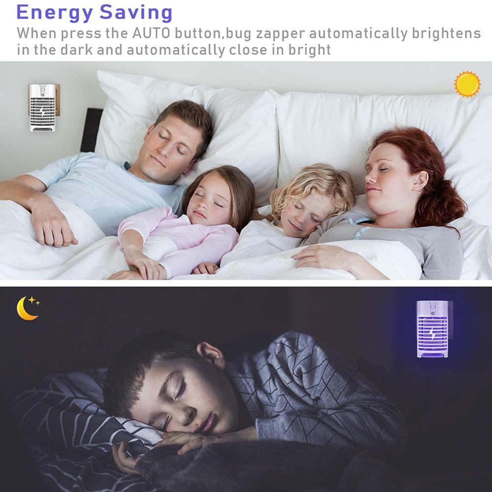 1/2ks Multifunkční zásuvka Lampa na hubení komárů UV Elektrický šok Hubení komárů Hubení molů Past Lampa EU/US/UK Zástrčka