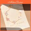 Flower Jewelry Bracelet For Women With 18k Gold Plating And Zircon Stones In Elegant Floral Design For Gift Giving