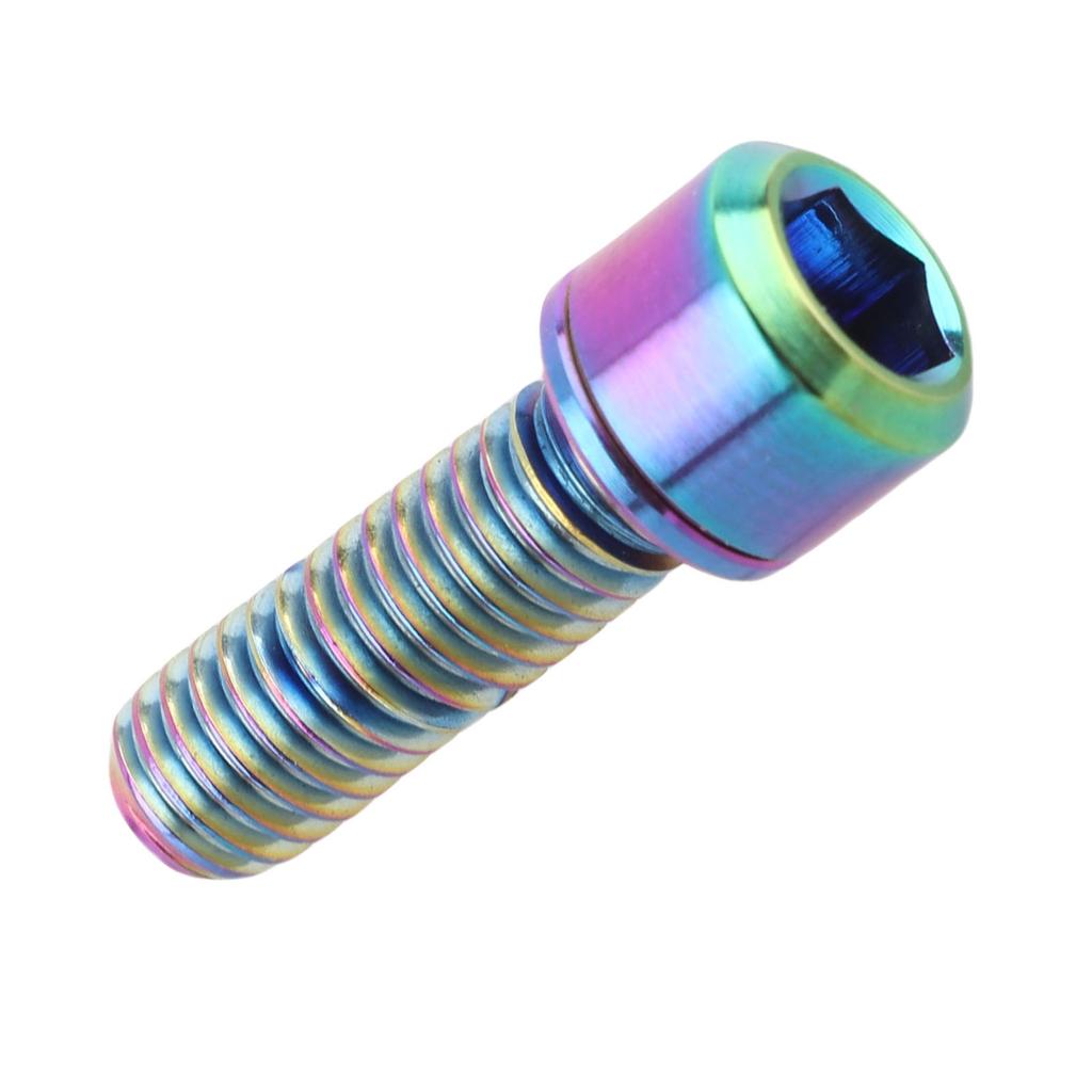 Alloy Tapered Screw With Washer For Mountain Bike(colorfulCelsiusM6x16)