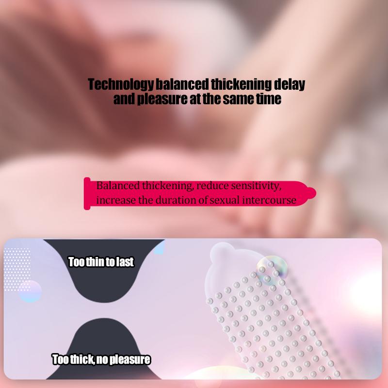 MELEON 12pcs 52mm Condom Sex Toys For Adult Men Delayed Ejaculation Penis Sleeves Ultra Thin Rubber Condoms Sex Products