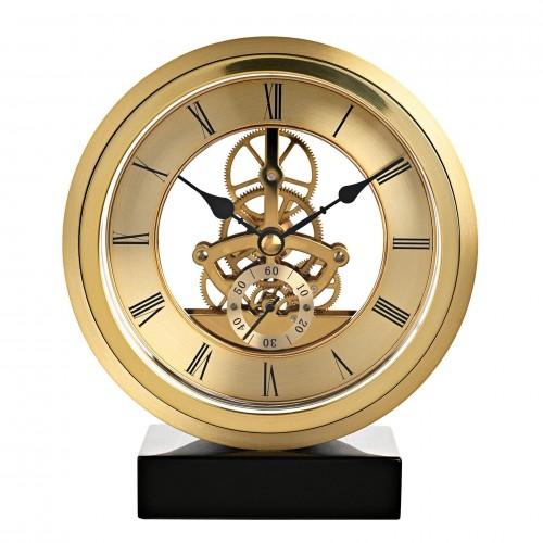 Wm.Widdop Round Skeleton Clock On Base