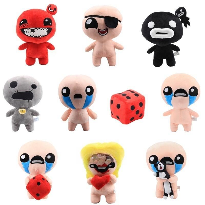 Cartoon Boy Meat Hug Cat And Cry Isaac Dice Girl Game Characters Plush Toys