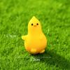 10Pcs Cartoon Funny Yellow Duck Animal Miniatures Diy Resin Ornaments Fairy Garden Decoration Moss Terrarium Micro Landscape