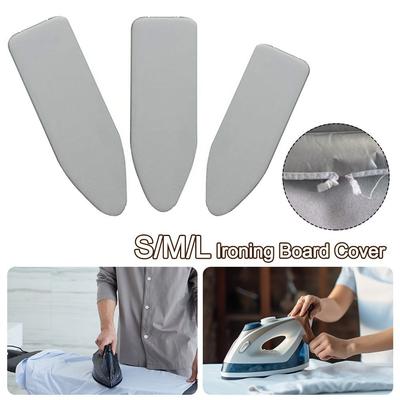 140*50cm Bügelbrettbezug Elastisch Silber Bügelbrettstoff Hitzebeständig Bügelhitzeschild Bügelbrettzubehör