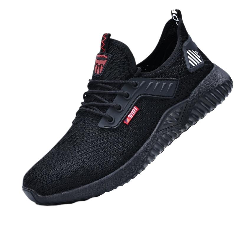 

Четыре сезона Мужские защитные кроссовки со стальным подноском, Защитные рабочие ботинки, Защита от прокола, С воздушной подушкой, Спортивная рабочая обувь, Защитные ботинки 45