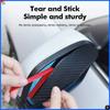 NEW Car Rearview Mirror Rain Eyebrow Carbon Fiber Sun Visor Shade Protector Clear Vision Rain Auto Mirror Organizer Accessories