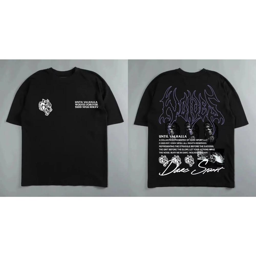 

Футболки Darc Sport Wolves 2025 года, свободные мужские футболки для бодибилдинга и спортзала, футболки с короткими рукавами и графическим принтом от Fugees, футболки Darcsport XXXXL
