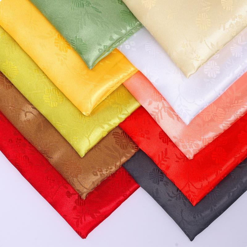 Glänzender kleiner Blumen-Jacquardstoff als Taschenstoff, Kissenbezug, Verpackung, Geschenkbox-Futter, Jacquardstoff