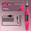 YIKOOLIN Acrylic Nail Drill Kit 20000 RPM Electric Nail File Portable Gel Remover with Drill Bits Nail Care Tools Set