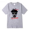 T-shirt 100% Cotton Short Sleeve Breaking Bad T-shirt Casual Heisenberg Print Tshirt Cool T-shirt Male Tops