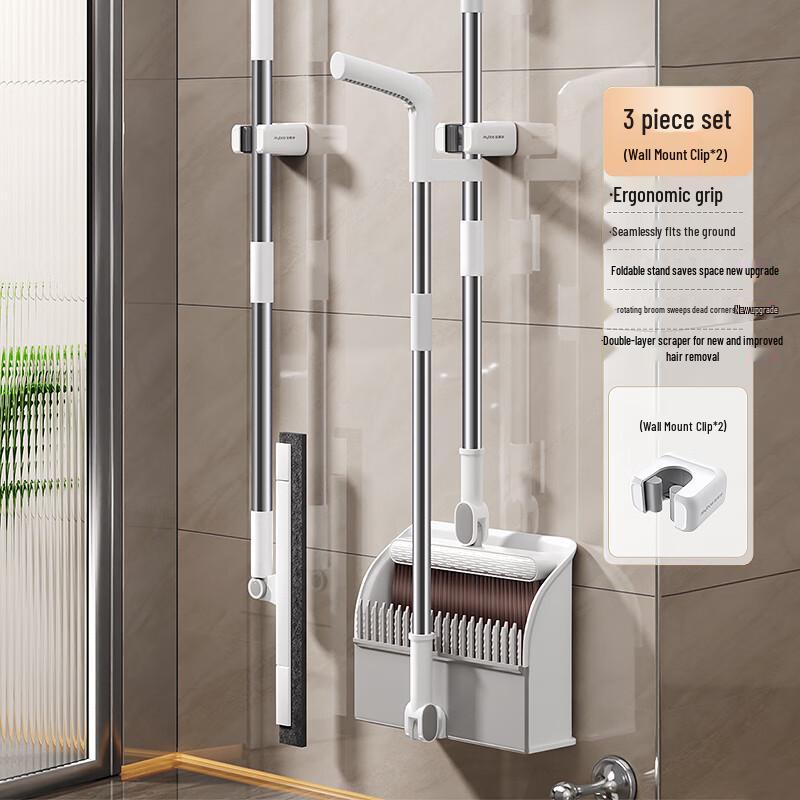 Набор из нержавеющей стали: метла и совок