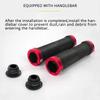 2PCS Lock On Bicycle Grips Rubber Soft Mountain Bike Grips Dustproof Waterproof Bike Handle Non-slip MTB Cuffs Cycling Accessory