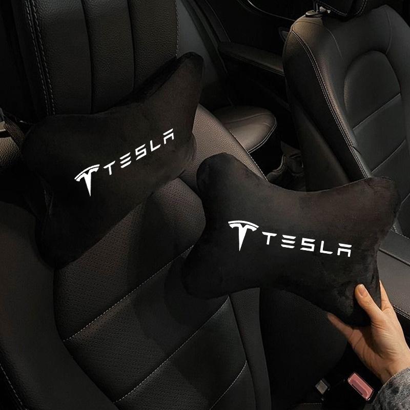 New Fashion Car Seat Belt Protection Shoulder Pad Headrest Neck Pillow For Tesla Model 3 Model S Model Y Model X Roadster SpaceX