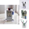 Acrylic Multifunction Pen Holder With Digital Calendar And Clock For Office Desk Organizer