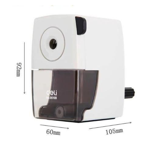 Deli Rotary Pencil Sharpener Pencil Cutter Office School Sharpener Knife Smooth Sharpening Accessories